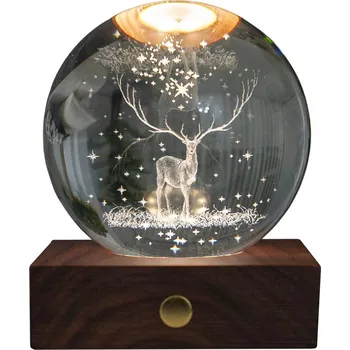 Dekorativní svítidlo Tmavě hnědá světelná dekorace na USB Amber – Gingko ID_1693094