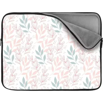 pouzdro na notebook Sablio Obal na notebook Růžové a modré lístky - 13"