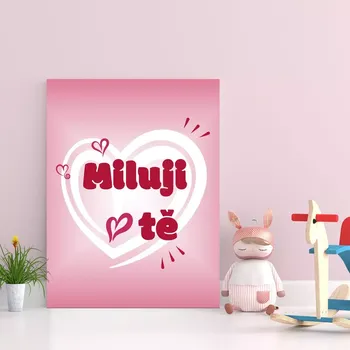 Plechová cedule Sablio Dárková cedulka Miluji tě srdce: 30x40 cm