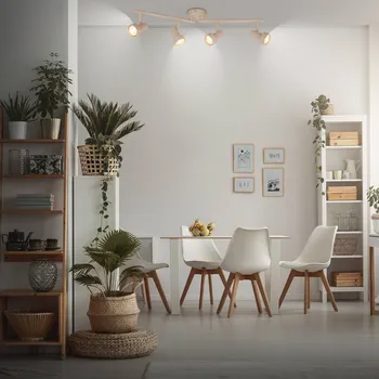 Lampička Briloner Stropní bodové světlo Tapp, béžový, délka 61 cm, 4křídlý, kovový GU10 béžová 4 x 9 W LED - Doprava zdarma