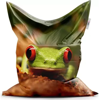 Sedací pytel Sablio Sedací vak Classic Zelená žába - 200x140 cm