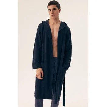 Pánský župan Pánský župan Henderson Marine - bavlna Tmavě modrá XL