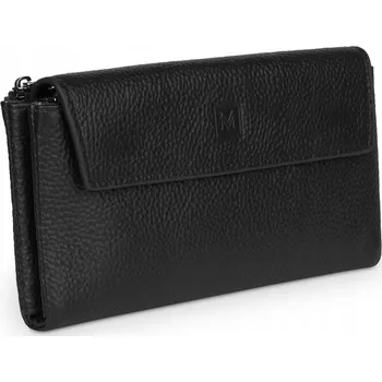 Peněženka Vermari peněženka z pravé lícové kůže černá - dámská