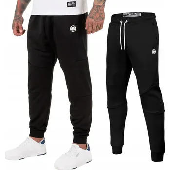 Pitbull pánské tepláky Oldschool Small Logo černé, velikost S