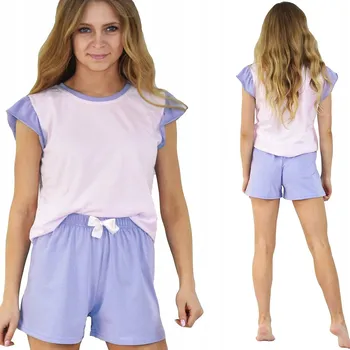 Dámské pyžamo Born2rest dámské pyžamo bavlna fialové barvy, velikost S