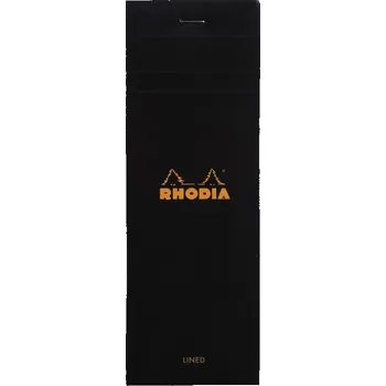 Blok Poznámkový blok Basics N°8, linkovaný, 80l, 80g, černý