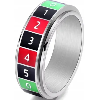 Prsten Stříbrný Prstýnek proti Stresu Kasino Ruleta Anxiety Ring Stres