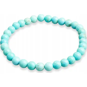 Náramek Náramek z přírodního howlitu, elastický, korálek 5.8-6.8mm, 1 Ks