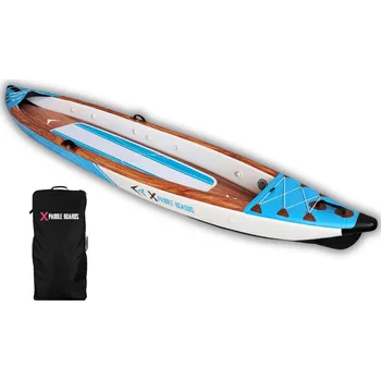 Loď X PADDLE BOARDS Nafukovací kánoe-kajak pro 2 osoby dropstitch 470 x 80 x 42 cm K-BLUE