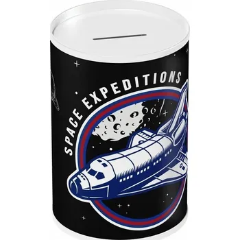 Pokladnička Kovová pokladnička NASA 15 x 10 cm 486028