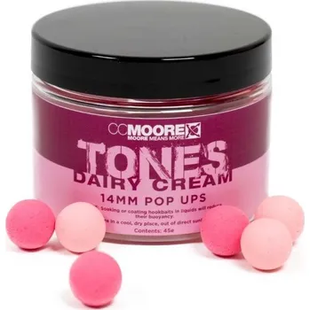 Boilies CC Moore Plovoucí Boilie Tones Dairy Cream Pop Ups - 12 mm 55 ks