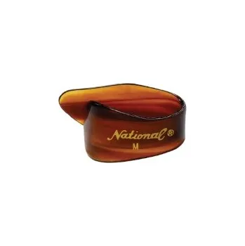 Strunný nástroj D'Addario National Celluloid Thumb Picks, Medium Tortoiseshell - 4 pac + prodloužená záruka 3 roky