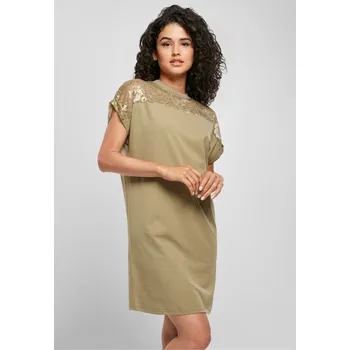 Pánské tričko Ladies Lace Tee Dress - khaki XL