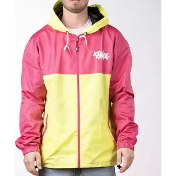 Pánská větrovka bunda Pitcha DUOTONE windbraker fluo yellow/pink L