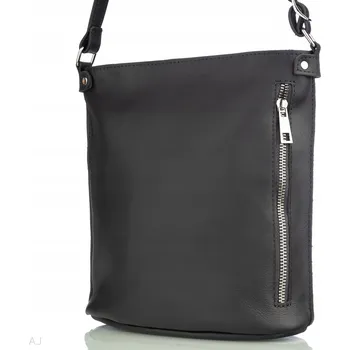 Led kabelka kabelka přes rameno přírodní kůže šedá