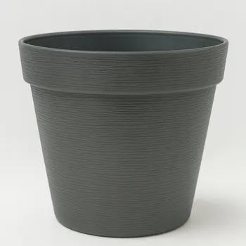 Květináč Květináč plast šedý Admit 22 cm x 22 x 20 cm