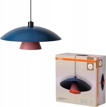 Závěsné světlo OSRAM Decor Flying Mushroom modrá/růžová, ocel, E27 - Ø vnitřní stínidlo na lampu 18 cm modrá, růžová 1 x 15 W LED - Doprava zdarma