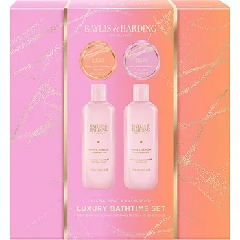 Kosmetická sada Baylis & Harding Dárková sada Jojoba, Vanilka & Mandlový olej Bathtime Set 4 ks