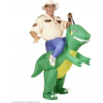 Karnevalový kostým Nafukovací kostým MixParty dinosaurus zelený univerzální