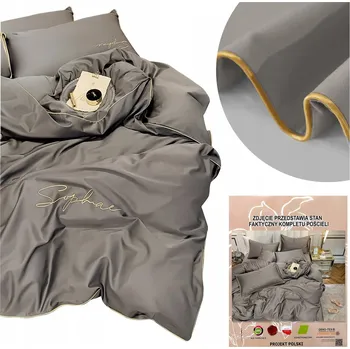 Povlečení SADA POVLEČENÍ S VÝŠIVKOU 200X220 CM + 2 POVLAKY NA POLŠTÁŘE 70X80 MIKROVLÁKNO