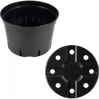 Květináč Květináč plast černý Interplast 32 cm x 32 x 26 cm