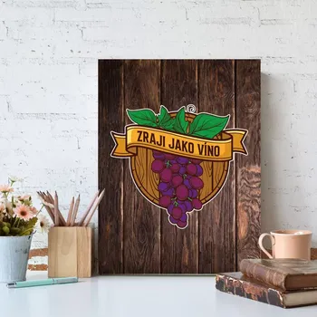 Víno Sablio Dárková cedulka Zraji jako víno: 30x40 cm