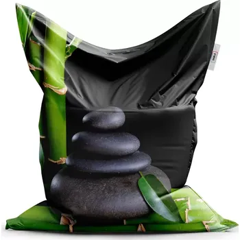 Sedací pytel Sablio Sedací vak Classic Bambus a kameny - 150x100 cm