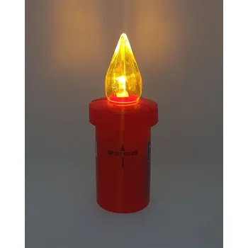 Svíčka LED hřbitovní svíčka na hrob žlutý blikající plamen HOME