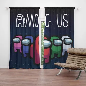 Závěs Sablio Závěs AMONG US ve vesmíru: 2ks 140x250cm