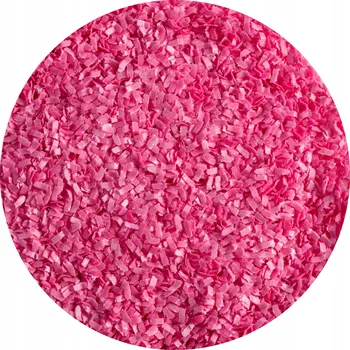 Jedlá dekorace na dort Posyp Z Jedlého Papíru Tmavě Růžová 10g Sytá Barva