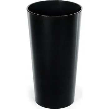 Květináč Plast Květináč černý Lamela 26 cm x 14 x 26 cm