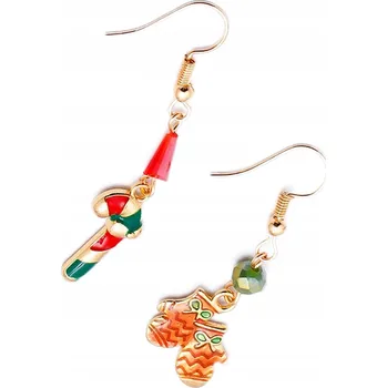 Náušnice NÁUŠNICE vánoční Ozdoby Vánoce rukavice zima