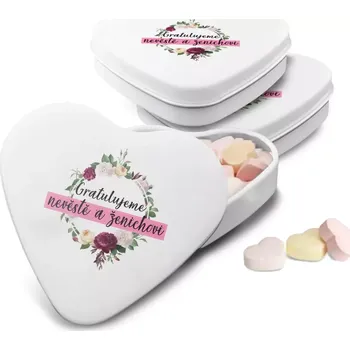 Bonbon Sablio Bonbónky Gratulujeme nevěstě a ženichovi - 3 ks