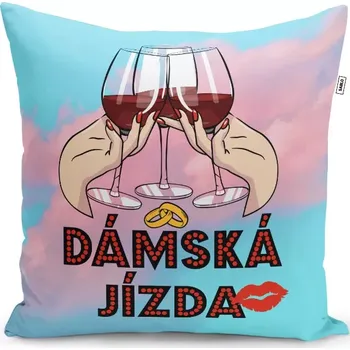 Polštář Sablio Polštář Dámská jízda: 40x40 cm