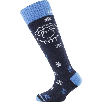 Pánské oblečení Lasting SJW dětské merino podkolenky - Černá 905 / (29-33) XS / Černá