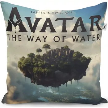 Polštář Sablio Polštář Avatar The Way of Water Létající město - 40x40 cm