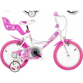 Dětské kolo ACRA Dětské kolo Dino 16"s nosičem pro panenku dívčí 2 barvy | AS86