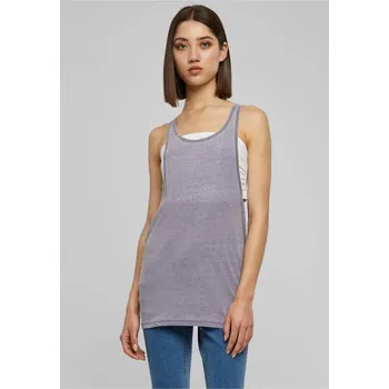 Ladies Loose Burnout Tank - denimblue XS