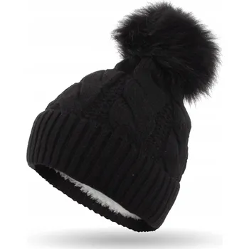 Čepice Polar Fashion zimní čepice beanie černá, univerzální velikost