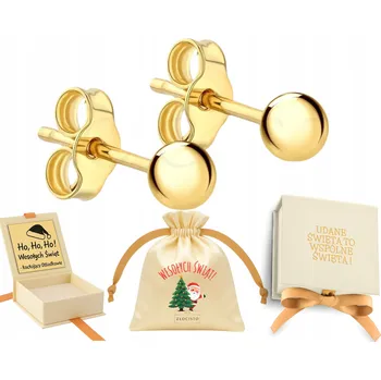 Náušnice STŘÍBRNÉ NÁUŠNICE STŘÍBRO , POZLACENÉ 925, 4MM