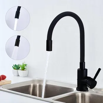 Vodovodní baterie Stojánková kuchyňská baterie CE x černá