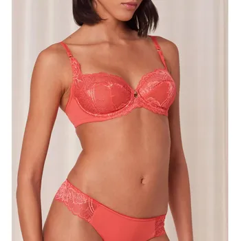 Podprsenka TRIUMPH WILD PEONY FLORALE W podprsenka s kosticemi, měkká, krajková 80C