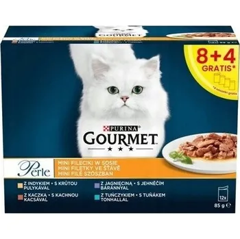 Krmivo pro kočku Gourmet Perle Krmivo pro kočky mini filetky v omáčce 12x85 g