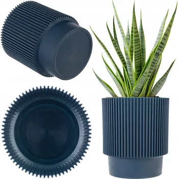 Květináč Modrý plast Květináč Kadax 18 cm x 18 x 16,5 cm