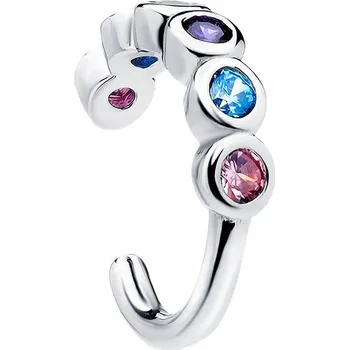 Náušnice Stříbrná RHODIOVANÁ náušnice NAUŠNICE se zirkony