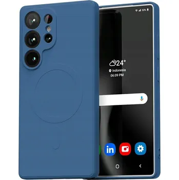 Pouzdro na mobilní telefon Zadní Kryt Mercury goospery pro Samsung Galaxy S25 Ultra modrý