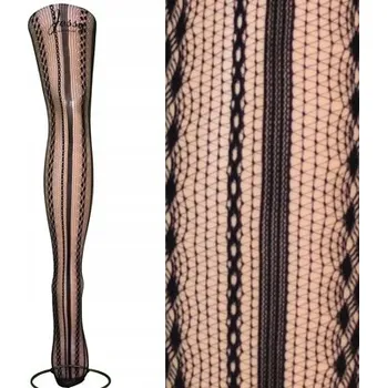 Podprsenka PUNČOCHÁČE CALZAMIA VZOROVANÉ ZAKARDOVÉ MIX VZORŮ BARVA NERO