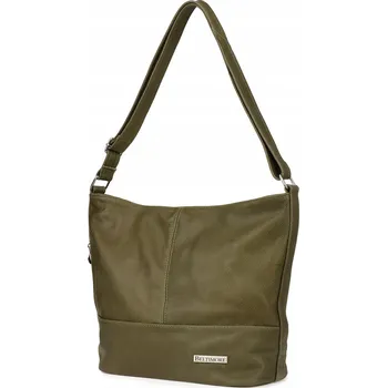 Kabelka Beltimore kabelka přes rameno z pravé kůže zelená