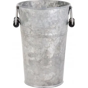 Květináč Květináč obal 14 cm kovový šedý