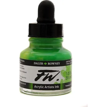 Umělecká akrylová tuš Daler Rowney 29,5 ml - Light Green